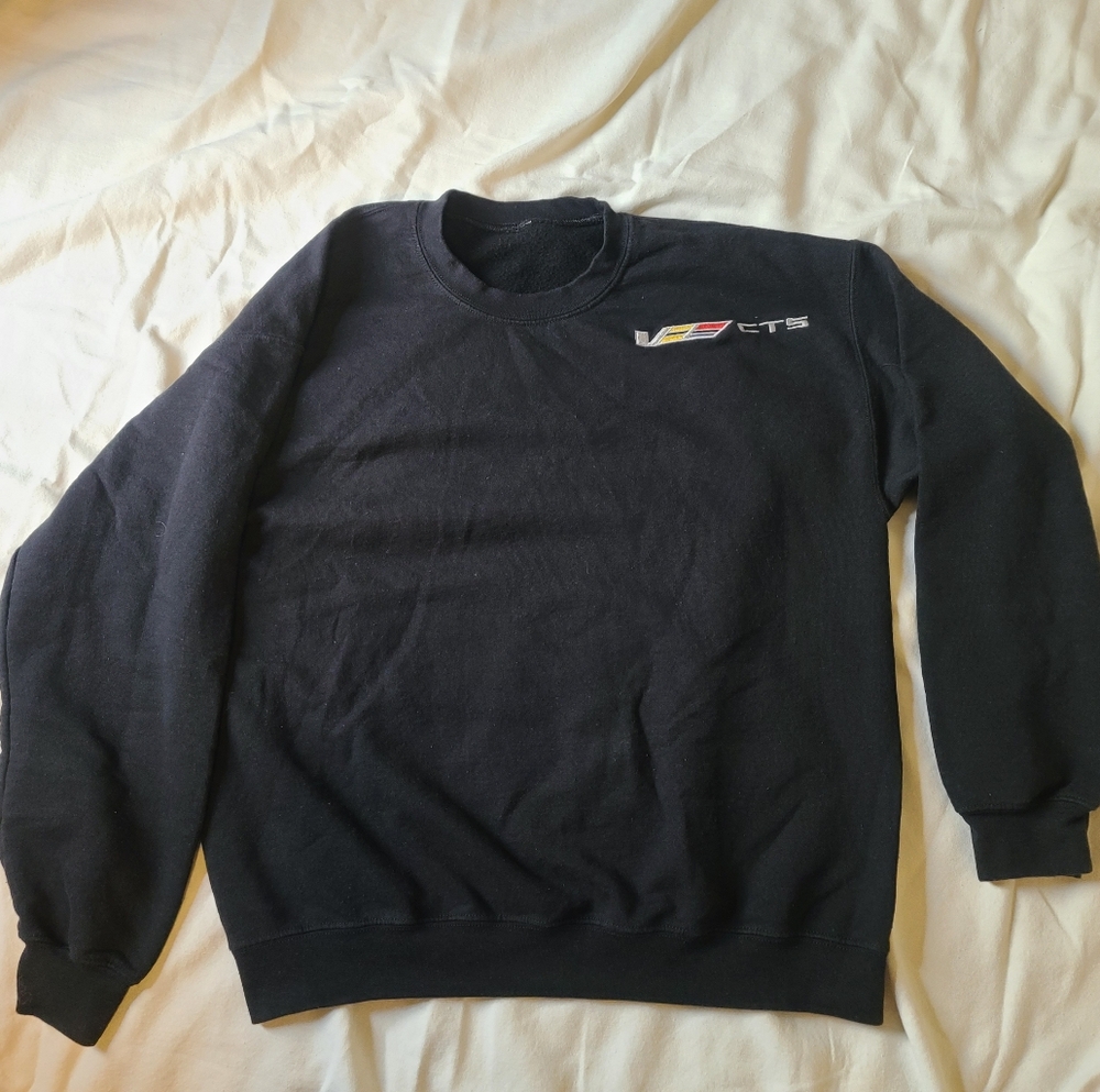 Cadillac CTS-V Logo Embroidered Back Crewneck Sweater